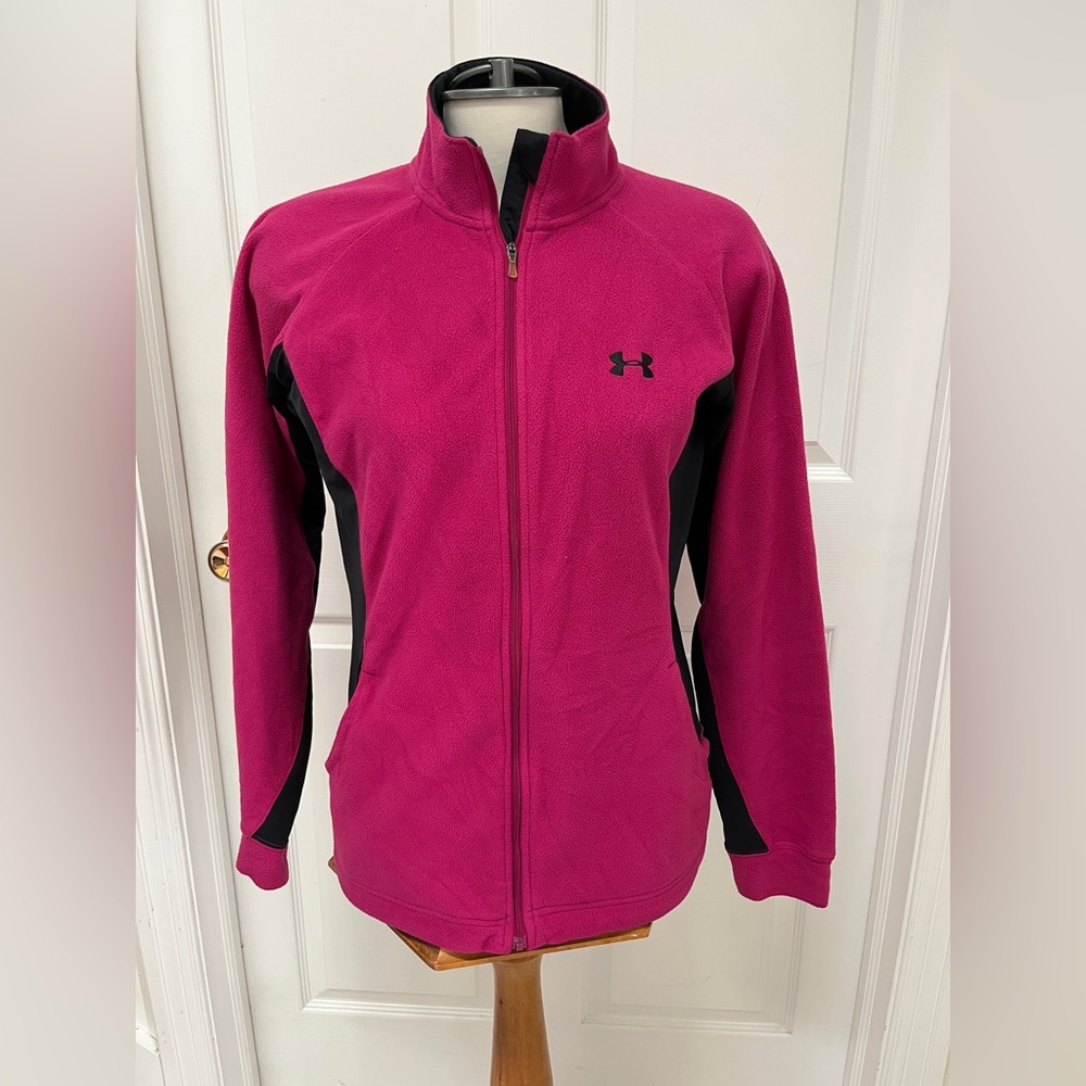Under Armour Women's Pink and Black Jacket-sweater size large